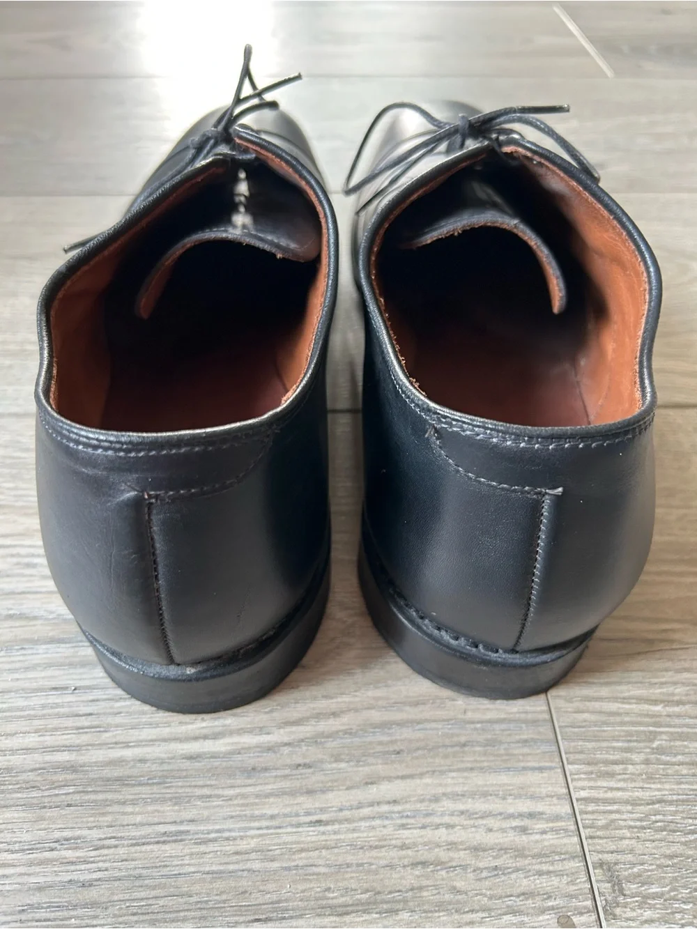 ALLEN  EDMONDS BENCH WELT PORT WASHINGTON BLACK LEATHER DRESS SHOES Size 13